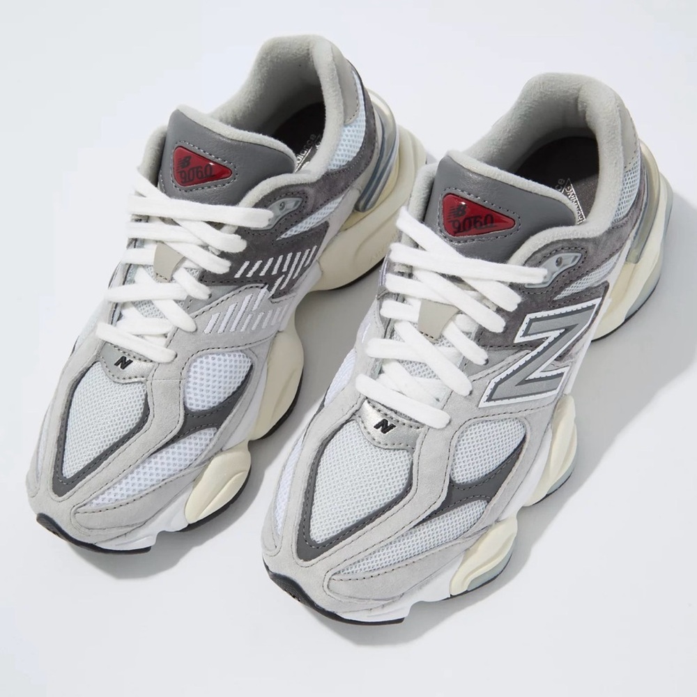 New Balance Gray and White Athletic Shoes